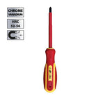 Set di 4 Cacciaviti Isolati 1 Piatto + 2 a Croce + Tester Professionali