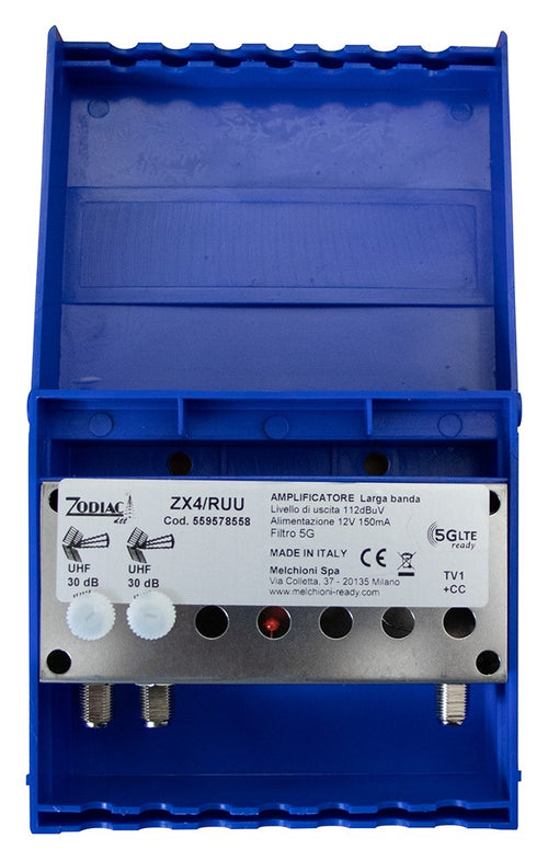 Amplificatore DVB-T2 5G Free da Palo a 2 Ingressi in Banda UHF 30dB