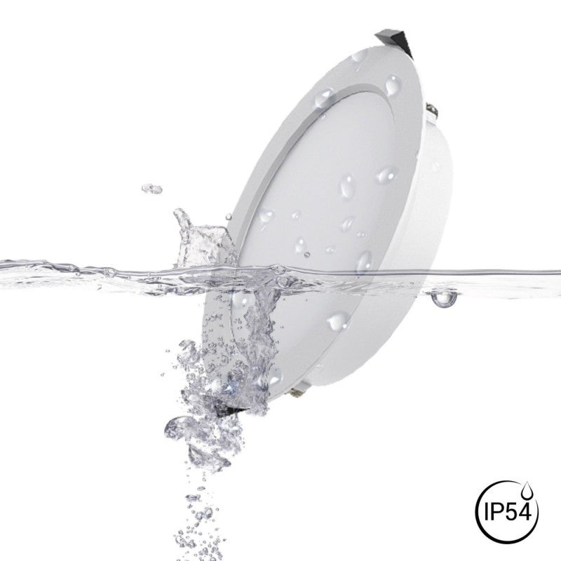 Downlight Faro Led Da Incasso Rotondo 7W CCT IP54 Foro ø65mm 600 Lumen