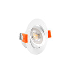 Downlight Led Da Incasso Rotondo Orientabile 7W CCT Foro ø70mm 560 Lumen