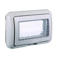 Placca Idrobox 4 Moduli Grigio IP55 Compatibile Bticino Living Light