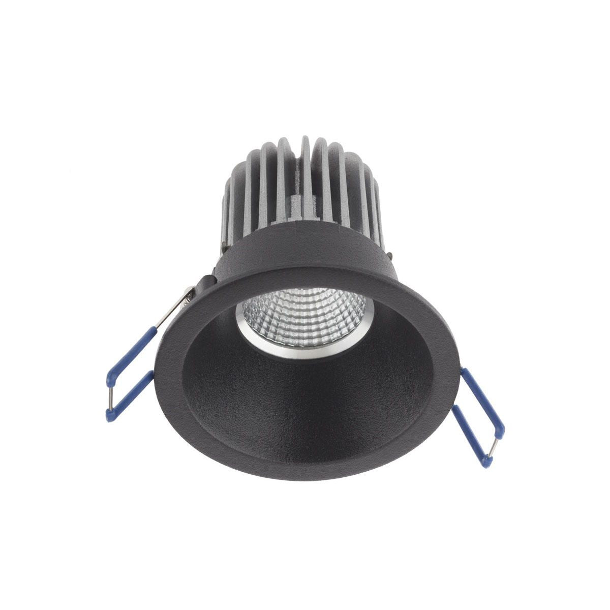 Faretto Da Incasso Fisso Tondo Nero Per GU10 GU5.3 XKONE Arelux