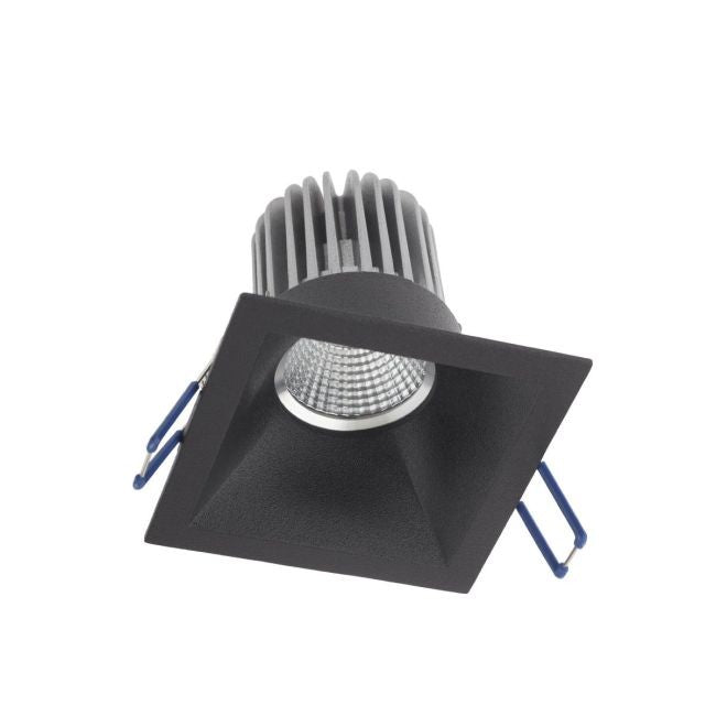 Faretto Da Incasso Fisso Quadrato Nero Per GU10 GU5.3 XKONE Arelux