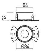 Faretto Da Incasso Rotondo XPOLI Arelux Bianco/Bianco Per GU10 o GU5.3