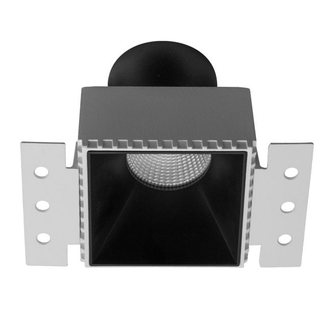 Faretto Da Incasso Quadrato XPOLI Arelux Bianco/Nero Per GU10 o GU5.3