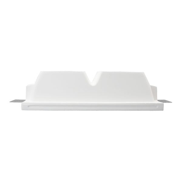 Portafaretto da Incasso in Gesso Ceramico Doppio Alto con Vetro