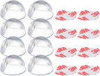 Paraspigoli Adesivo Protezione Angoli Arrotondati in Silicone - Set 8 Pz