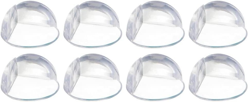 Paraspigoli Adesivo Protezione Angoli Arrotondati in Silicone - Set 8 Pz