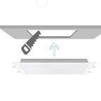 Faretto Led Da Incasso Quadrato 24W 4000K Retroilluminato Foro 265-275mm