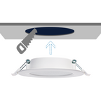 Faretto Led Faro Slim da Incasso 18W 6500K E6 Retroilluminato Foro 190-200mm