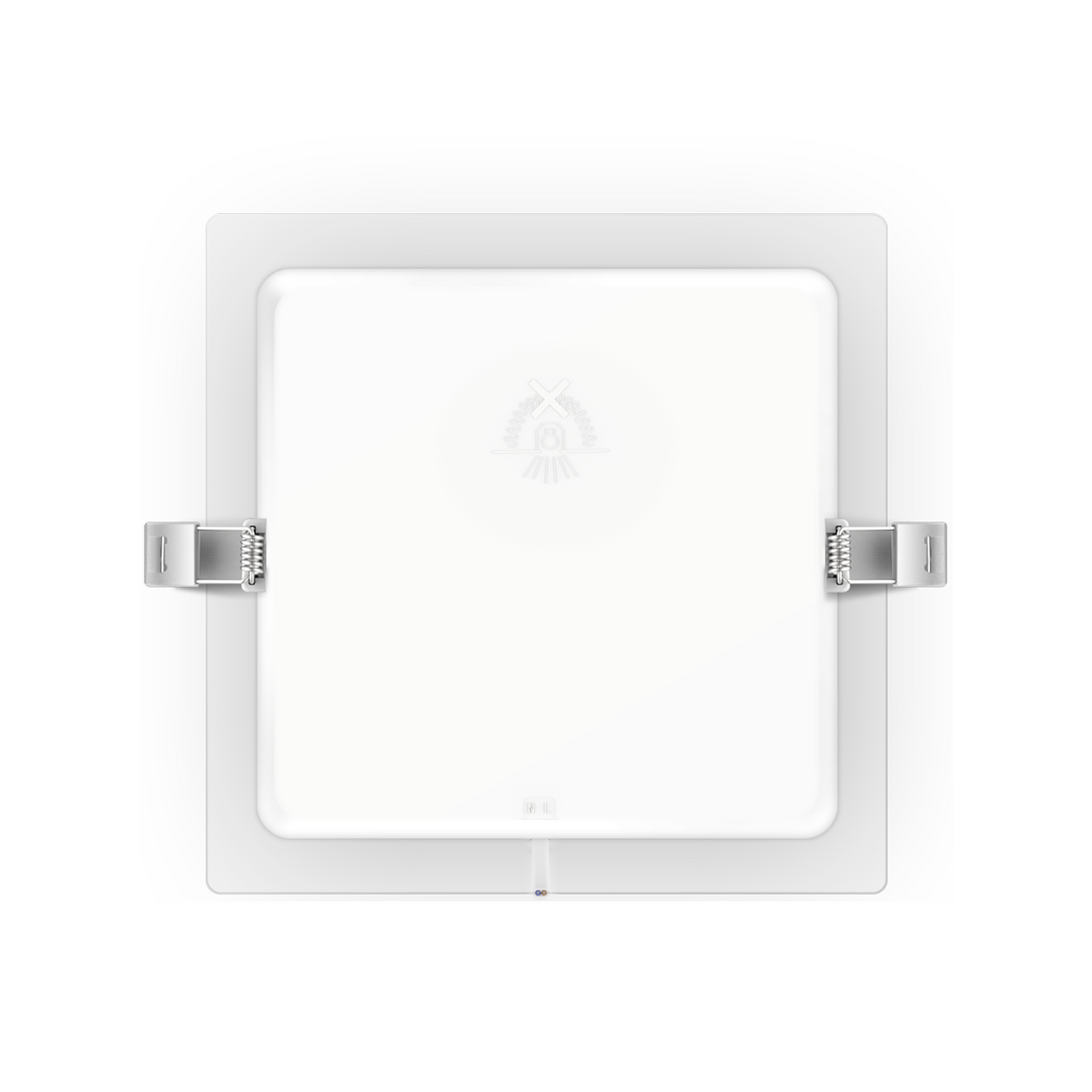 Faretto Led Da Incasso Quadrato 20W 6500K Retroilluminato Foro 190-200mm