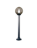 Lampione Globo Sfera Da Giardino in ABS 120cm D. 25 cm Fumè