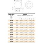 Ricambio Sfera Globo Bianca Opale D.400mm + Base per palo da 60mm