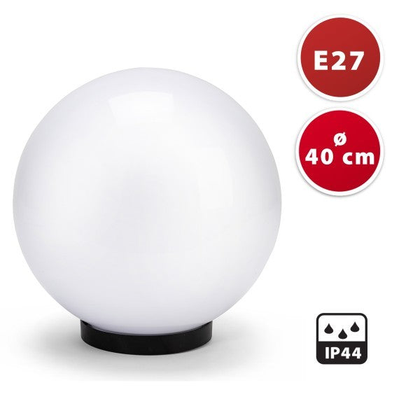 Ricambio Sfera Globo Bianca Opale D.400mm + Base per palo da 60mm