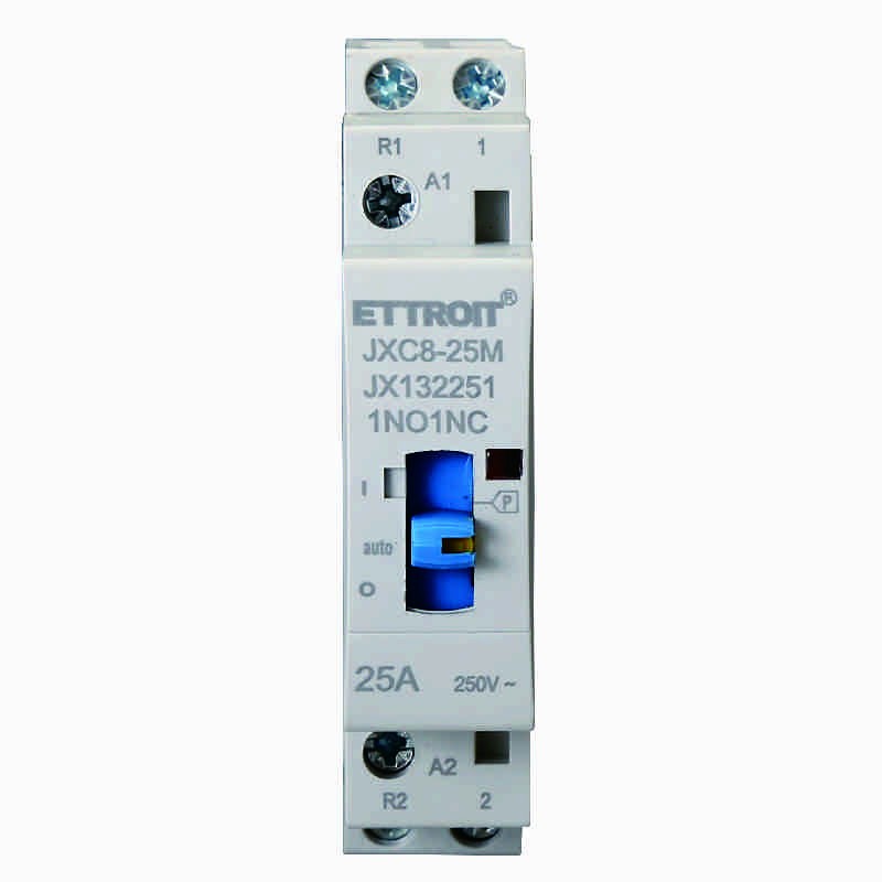 Ettroit Contattore AC Domestico 2P 25A 220v 50hz AC (1NO1NC) JX132251