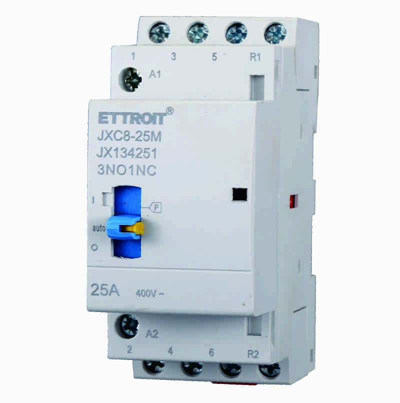 Ettroit Contattore Domestico 4P 25A 220v 50hz AC (3NO1NC) JX134251