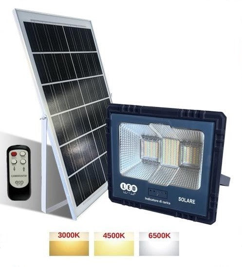 Faro Led Con Pannello Solare 170W CCT 3000/4500/6500K Professionale