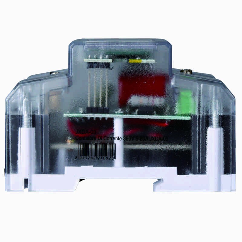 Contatore di Corrente Trifase 380V 5A ~ 80A 4 Moduli Ettroit JXDA-03