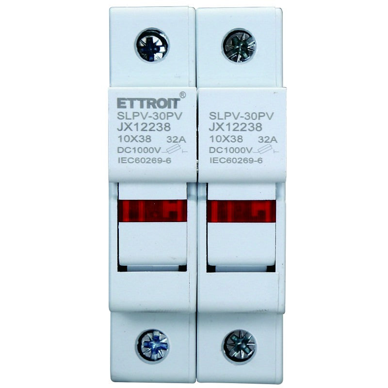 Portafusibile RT18-32 Per Fusibili ⌀10x38mm 1000V 32A, 2 Moduli Ettroit JX12238