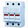 Portafusibile RT18-32 Per Fusibili ⌀10x38mm 1000V 32A 3 Moduli Ettroit JX12338