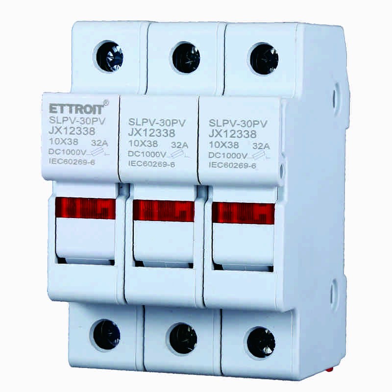 Portafusibile RT18-32 Per Fusibili ⌀10x38mm 1000V 32A 3 Moduli Ettroit JX12338