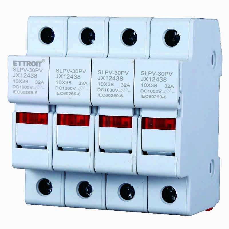 Portafusibile RT18-32 Per Fusibili ⌀10x38mm 1000V 32A 4 Moduli Ettroit JX12438