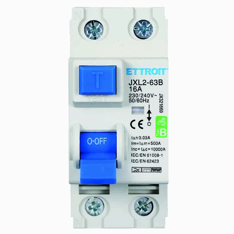 Ettroit Magnetotermico Differenziale Puro 2P 16A 30mA CURVA B 6KA AC/DC 220V