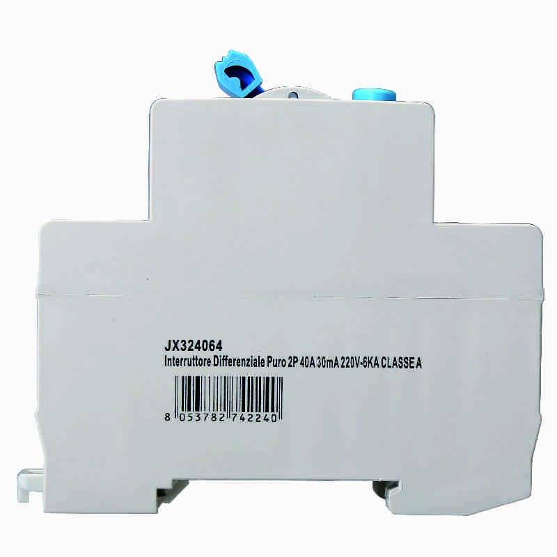 Ettroit Interruttore Differenziale Puro 2P 40A 30mA 220V-6KA CLASSE A JX324064