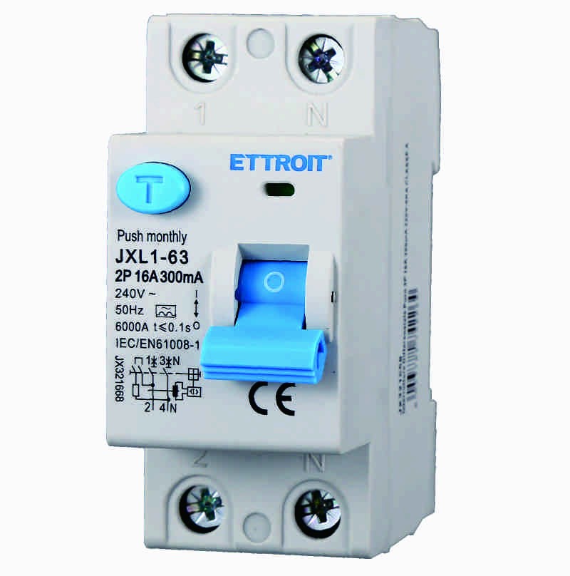 Ettroit Interruttore Differenziale Puro 2P 16A 300mA 220V-6KA CLASSE A JX321668