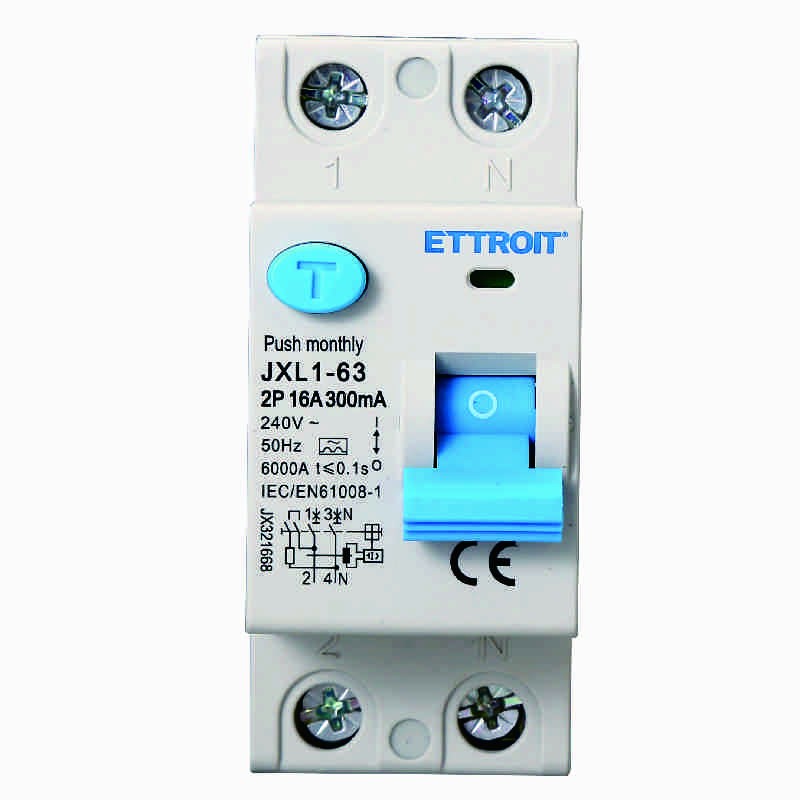 Ettroit Interruttore Differenziale Puro 2P 16A 300mA 220V-6KA CLASSE A JX321668