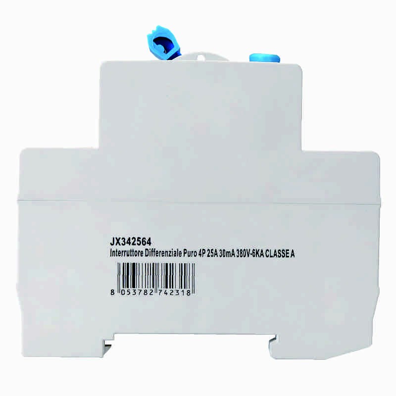 Ettroit Interruttore Differenziale Puro 4P 25A 30mA 380V-6KA CLASSE A JX342564