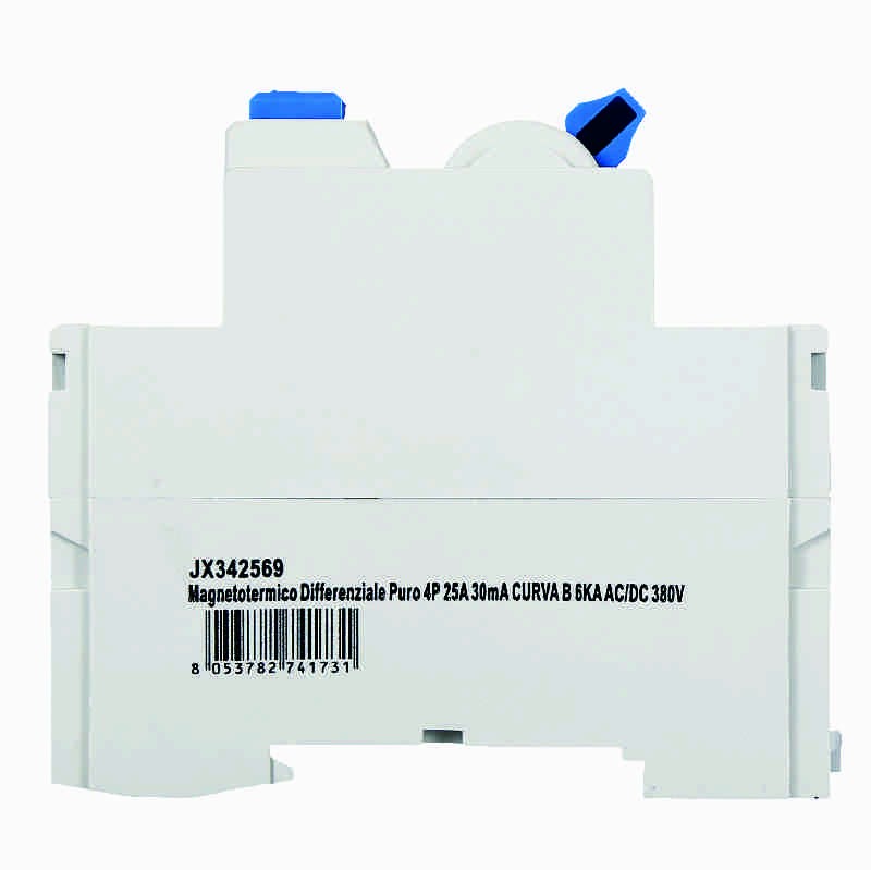 Ettroit Magnetotermico Differenziale Puro 4P 16A 30mA CURVA B 6KA AC/DC 380V