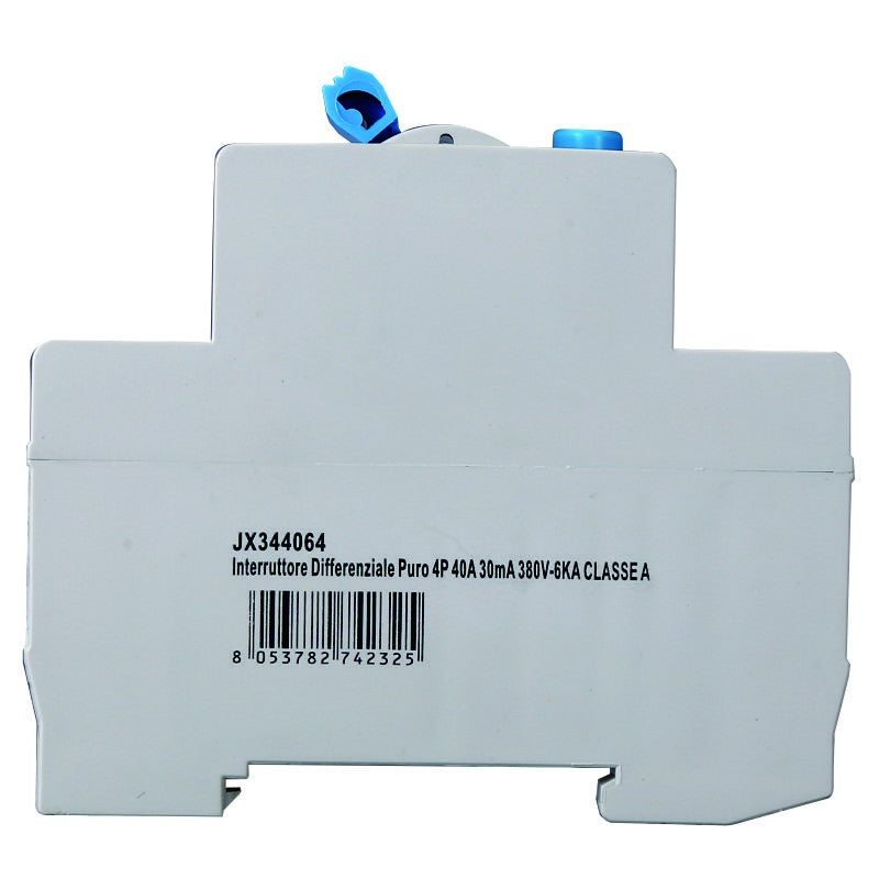 Ettroit Interruttore Differenziale Puro 4P 40A 30mA 380V-6KA CLASSE A JX344064
