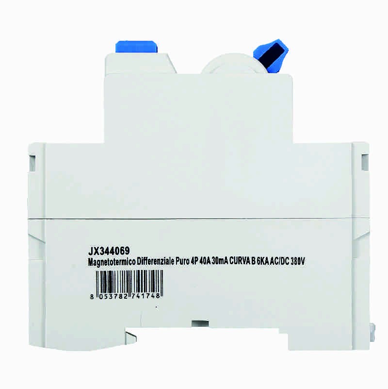 Ettroit Magnetotermico Differenziale Puro 4P 40A 30mA CURVA B 6KA AC/DC 380V