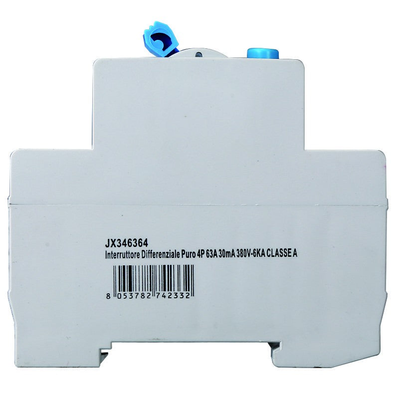 Ettroit Interruttore Differenziale Puro 4P 63A 30mA 380V-6KA CLASSE A JX346364