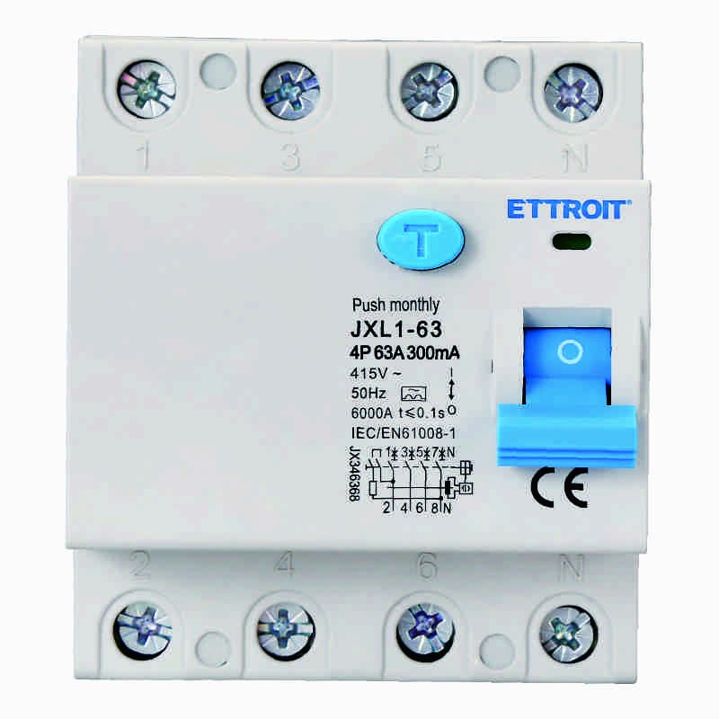 Ettroit Interruttore Differenziale Puro 4P 63A 300mA 380V-6KA CLASSE A JX346368