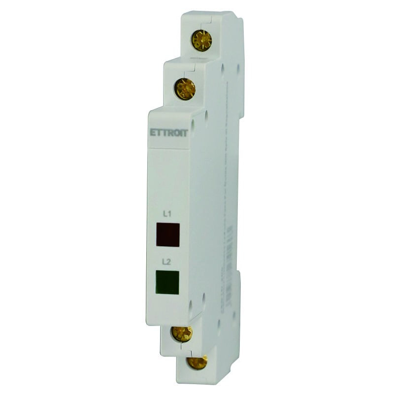 Ettroit Indicatore Luminoso Led Due Fasi Per Guida DIN Spia di Segnalazione