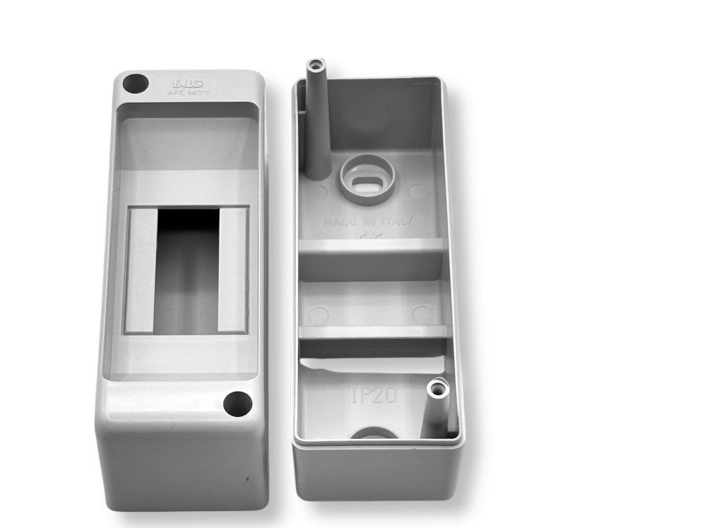 Centralino da Parete Barra Din 1/2 Moduli IP20 130x45x85mm