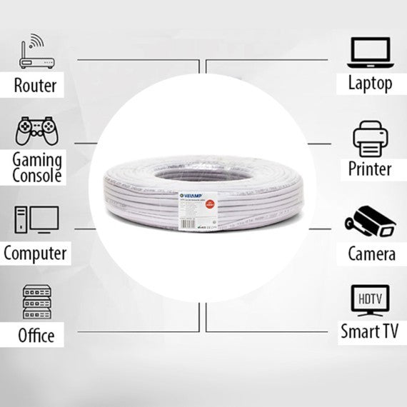 Cavo di Rete CAT5E UTP Bobina Matassa da 25 Metri