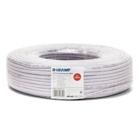 Cavo di Rete CAT5E UTP Bobina Matassa da 50 Metri