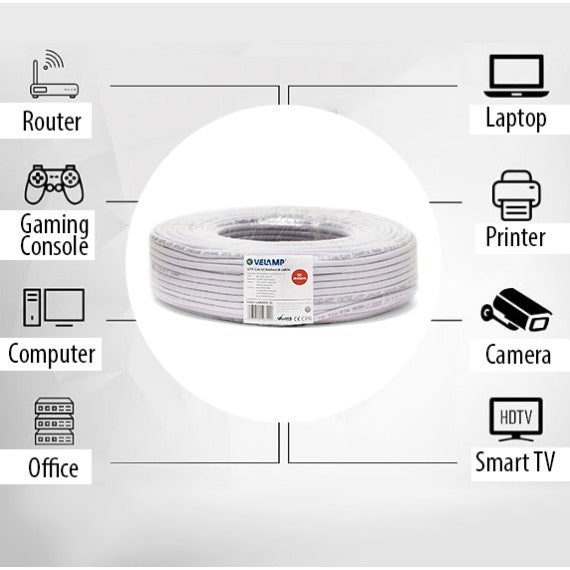 Cavo di Rete CAT5E UTP Bobina Matassa da 50 Metri