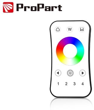 Telecomando RF RGB/RGBW - 4 Zone, Touch Wheel