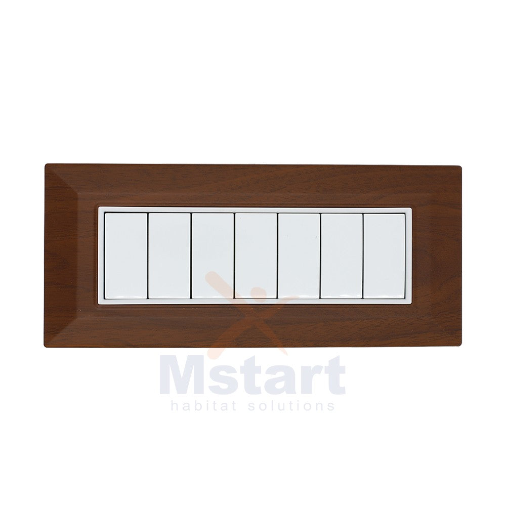 Placca Compatibile Vimar Eikon Legno Scuro 3, 4, 7 Posti