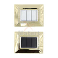 Placca Compatibile Vimar Eikon Oro 3, 4, 7 Posti