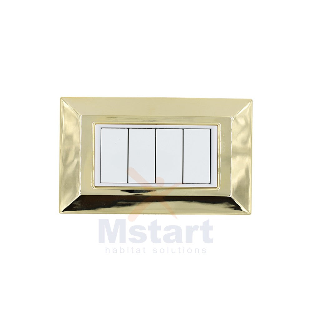 Placca Compatibile Vimar Eikon Oro 3, 4, 7 Posti