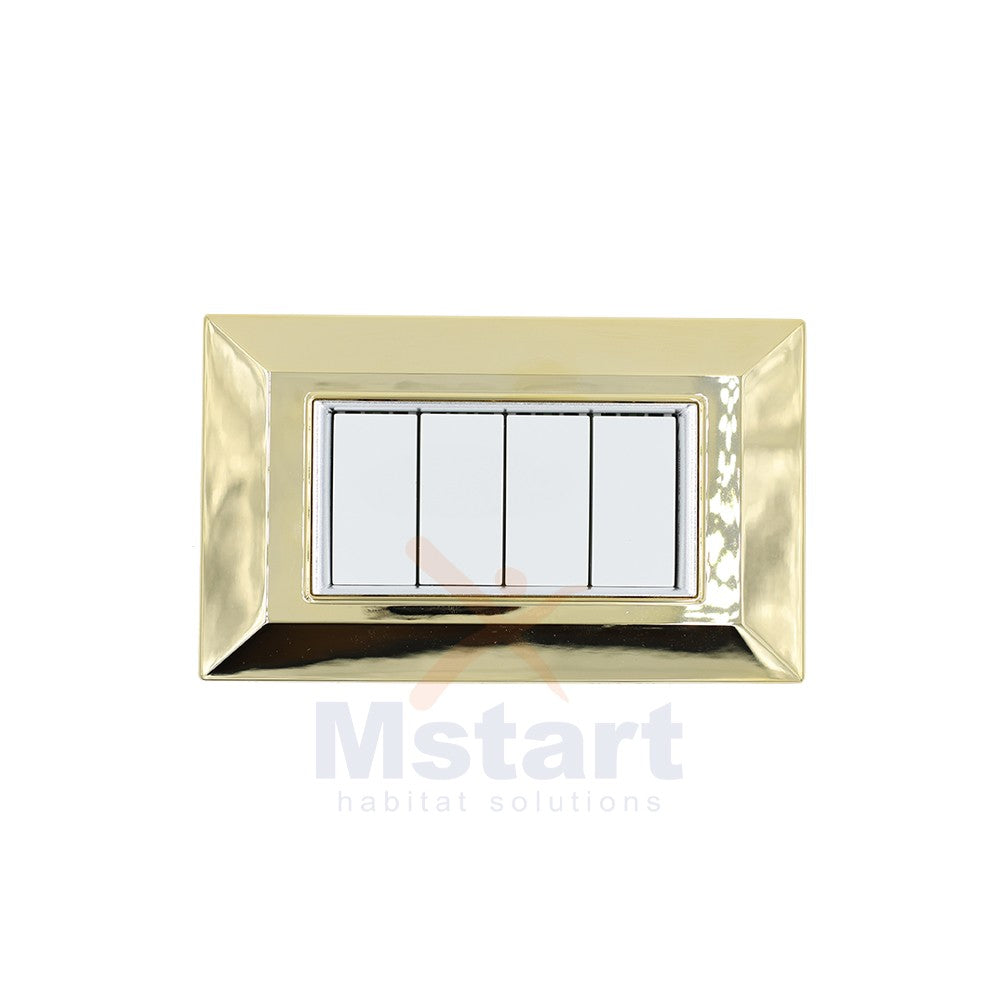 Placca Compatibile Vimar Eikon Oro 3, 4, 7 Posti