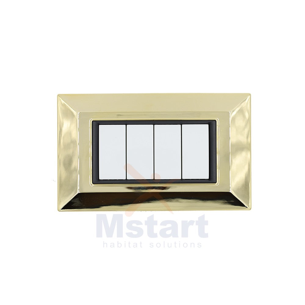 Placca Compatibile Vimar Eikon Oro 3, 4, 7 Posti
