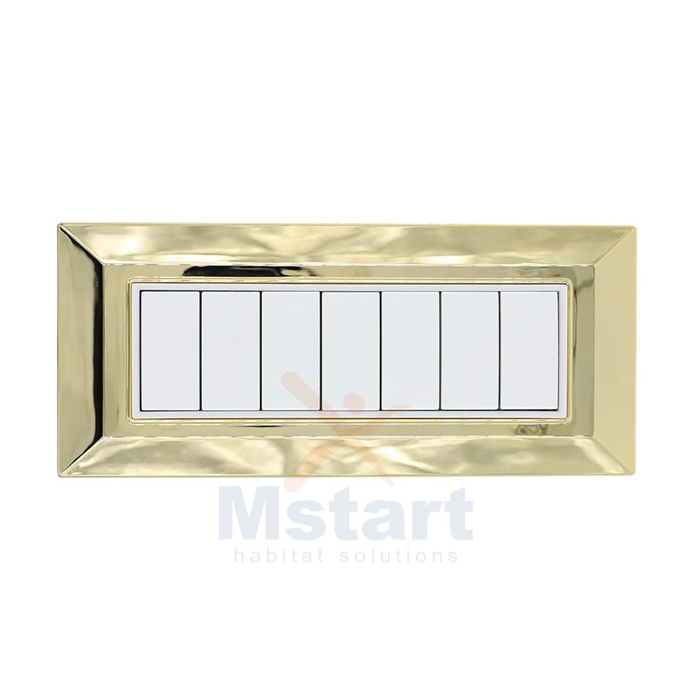 Placca Compatibile Vimar Eikon Oro 3, 4, 7 Posti