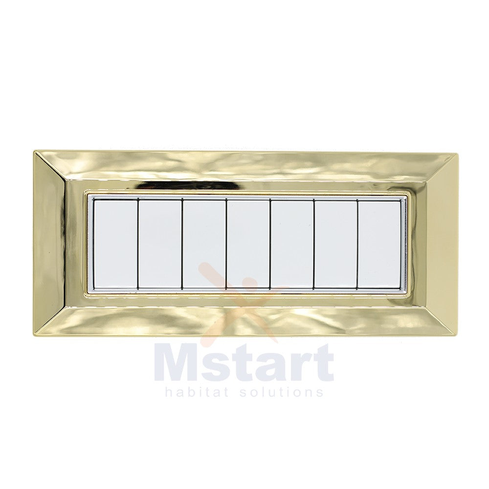Placca Compatibile Vimar Eikon Oro 3, 4, 7 Posti