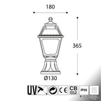 Lanterna in Resina MIKROLOT MARY Bianca IP55 E27 Fumagalli
